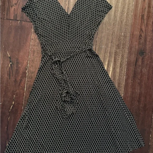 XS silk and cotton wrap stiyle midi dress - Picture 5 of 6